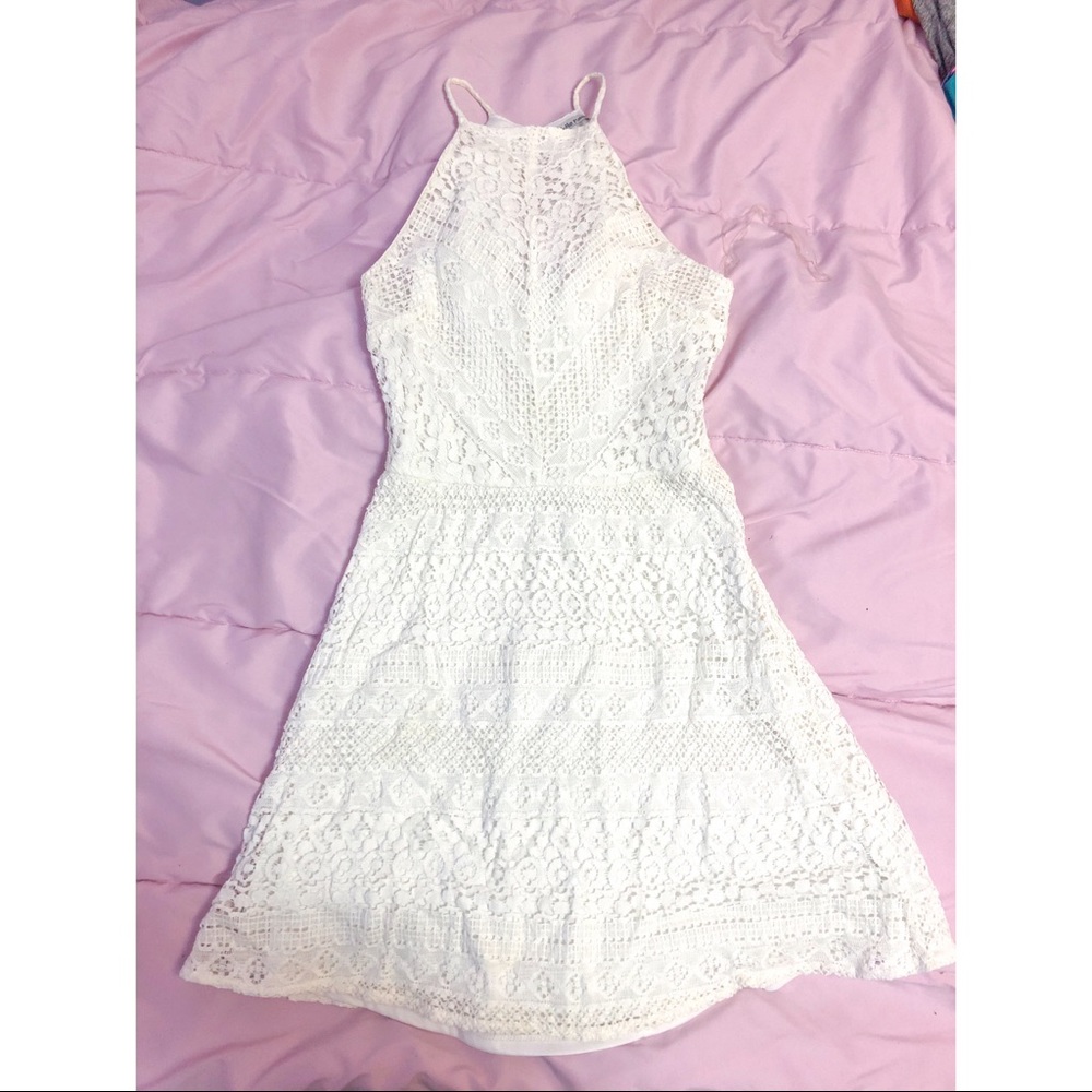 Charlotte Russe white lace dress
